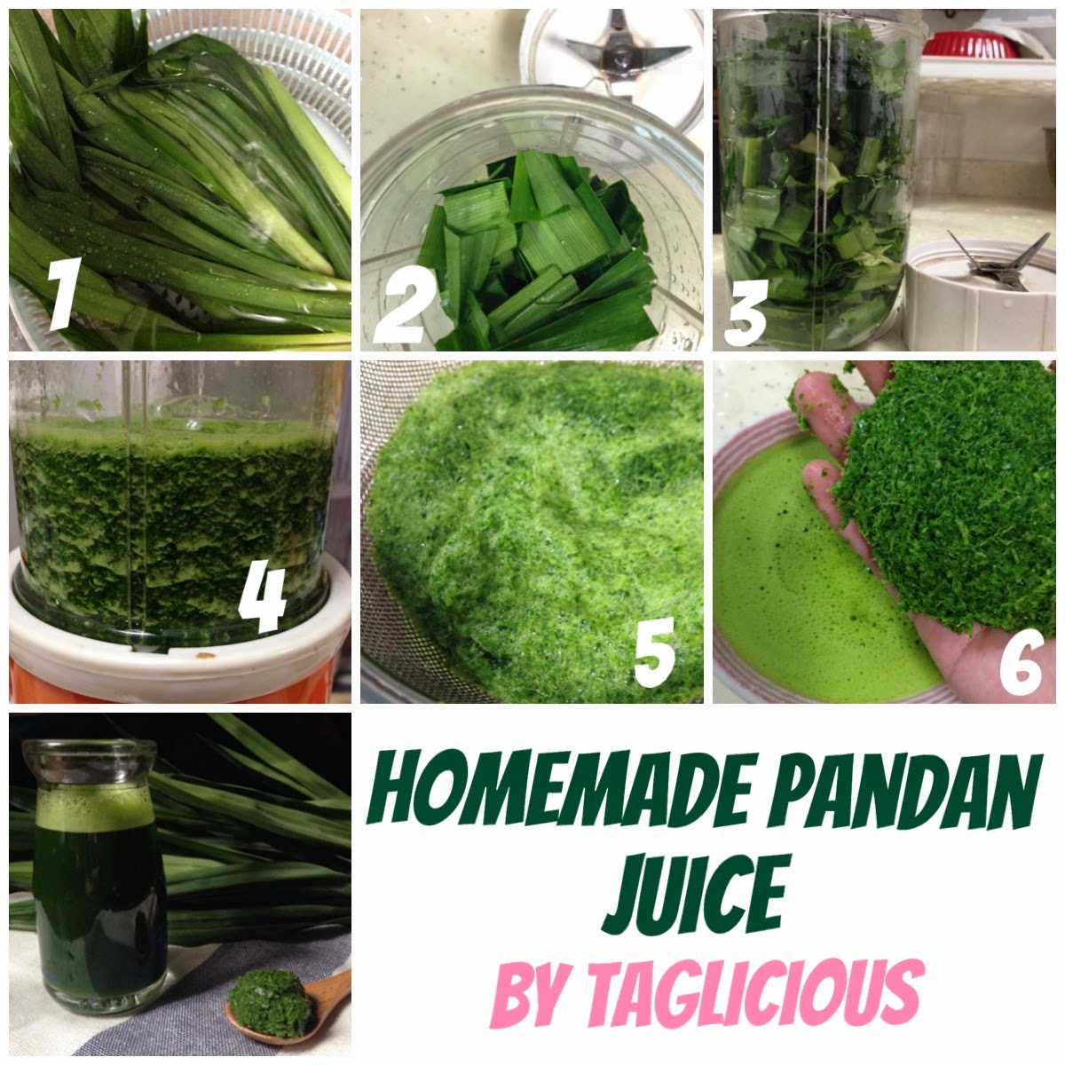 TAGlicious Homemade Pandan Juice